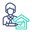 Tenant screening process in property management, featuring a professional assessing applications for rental properties.