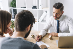 Landlord guiding the tenant through the contract