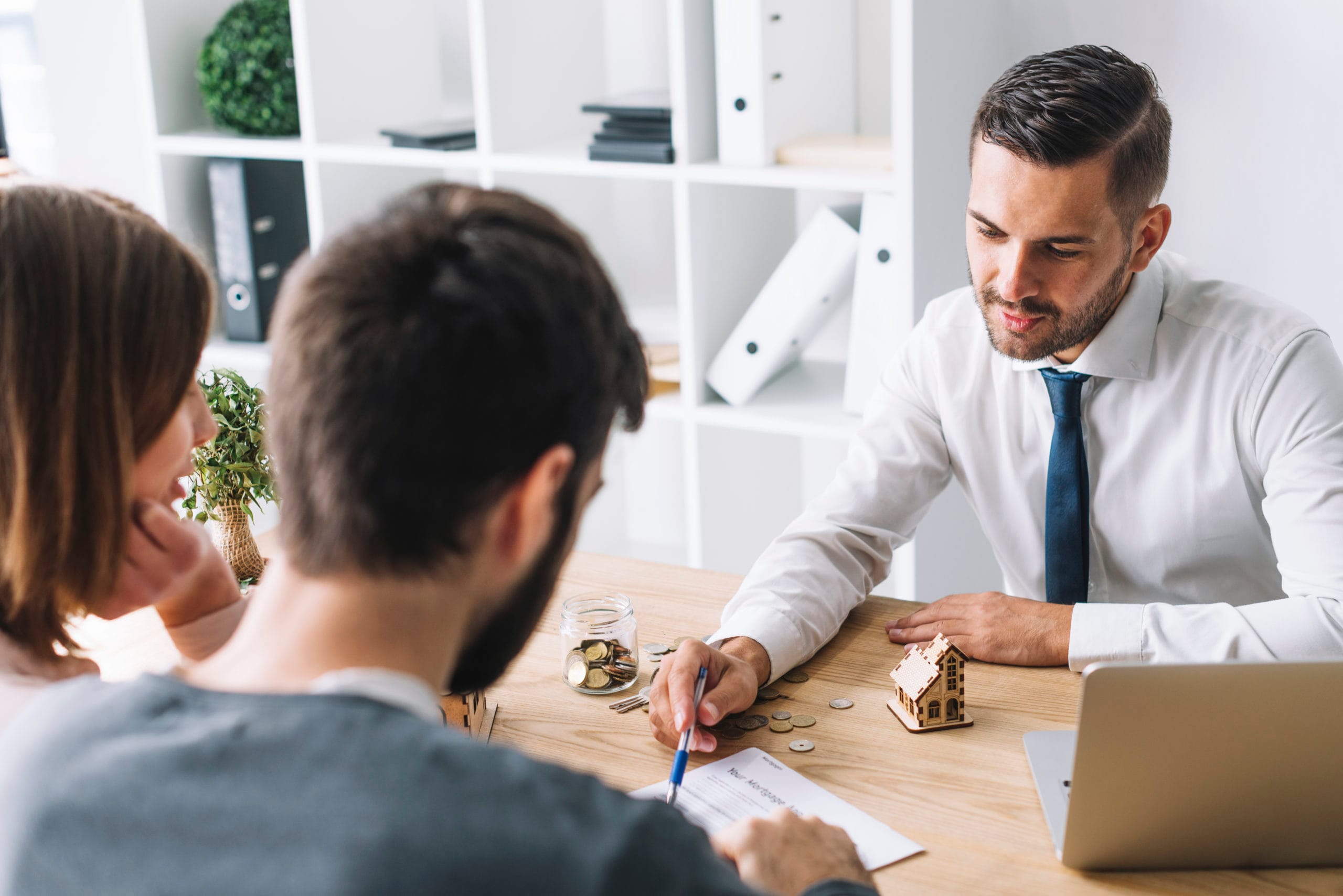 Landlord guiding the tenant through the contract
