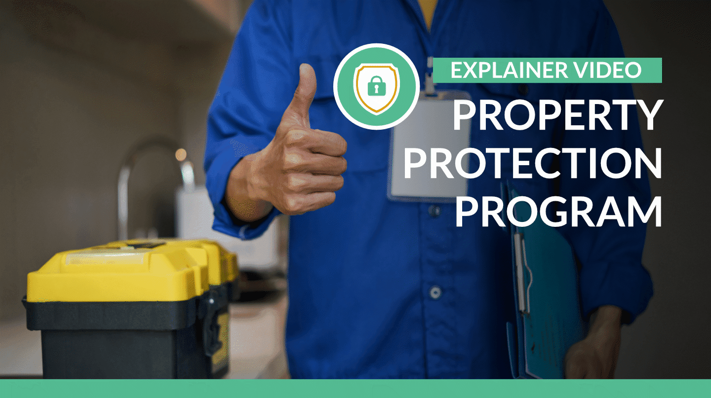 Repairman holding a clipboard with a thumbs-up