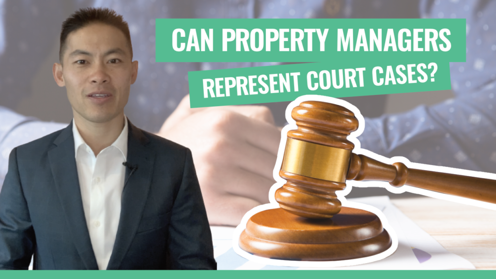 can property managers represent court cases_