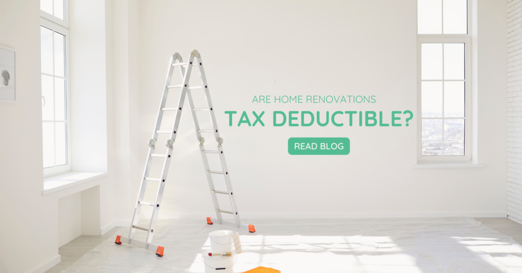 are home renovations tax deductible