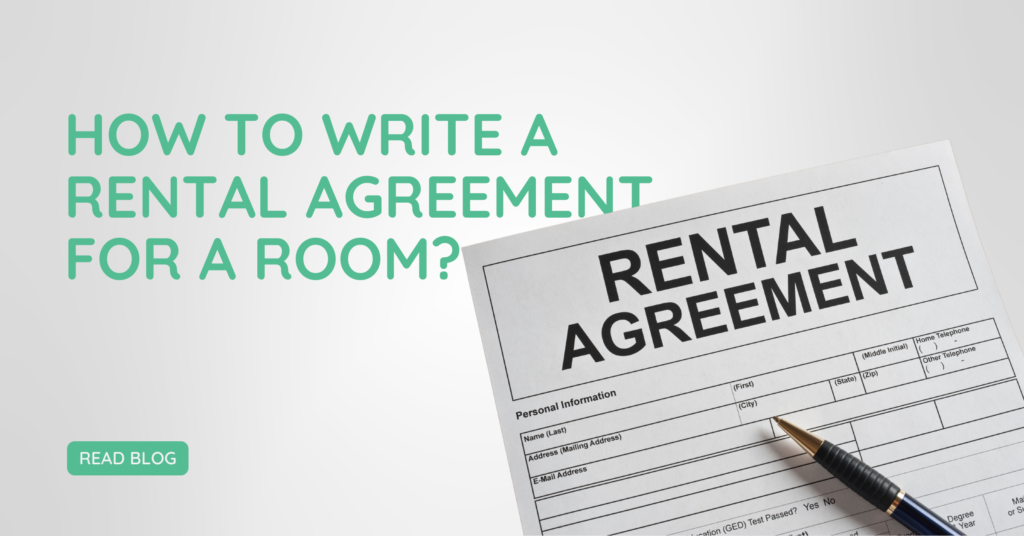 how to write a rental agreement for a room