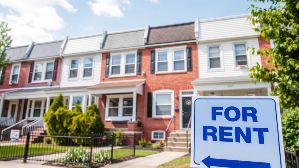 7b1b531d0c37cab64575fc5189a6ff1e4b36314bebf88bfa048a1feec2372b6e A row of townhouses with a visible