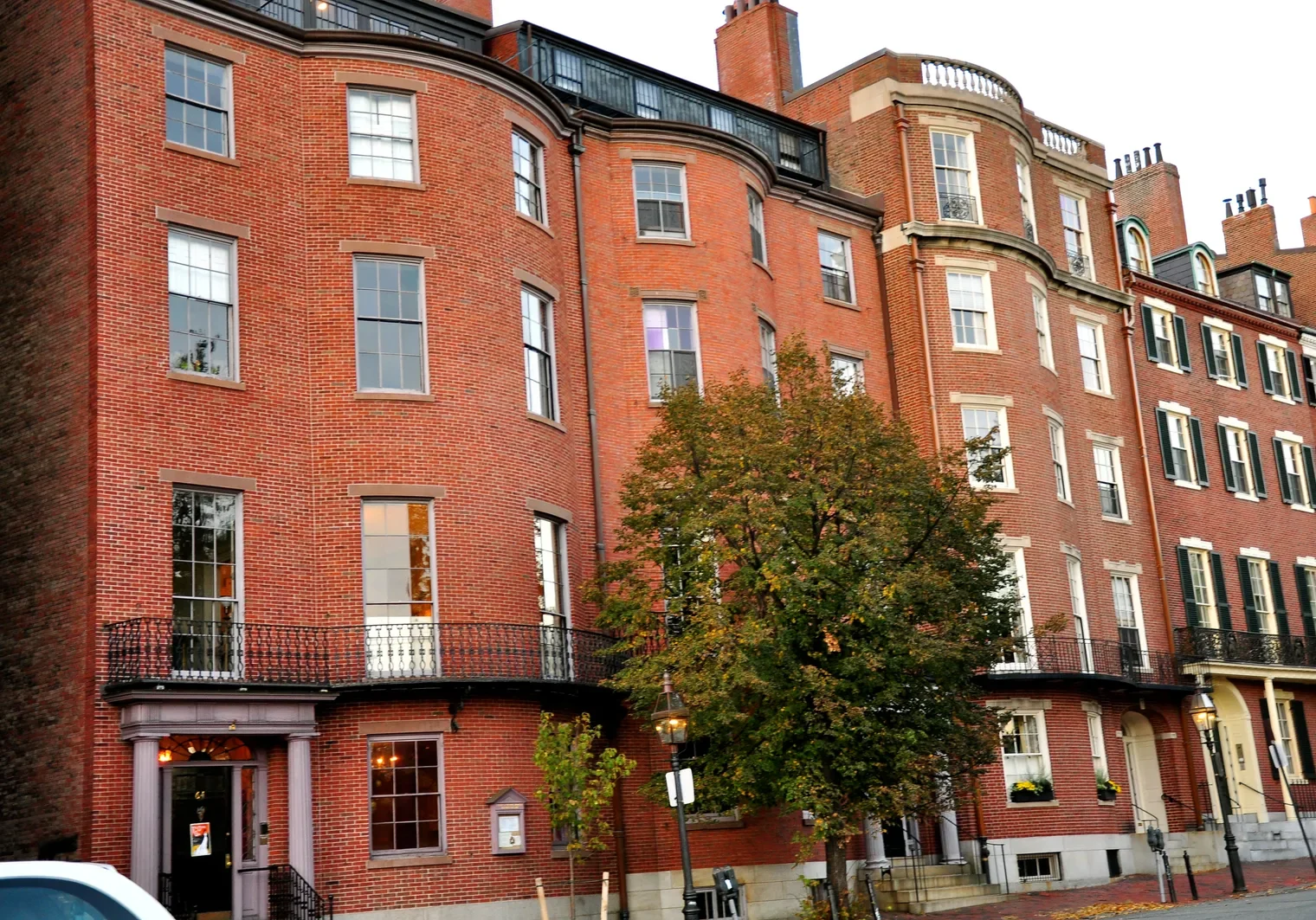 Historic brownstone condo buildings in Boston managed by Green Ocean's HOA and condo association services